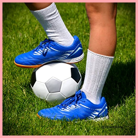 Lightweight Indoor Soccer Shoes with Synthetic Upper and Non-Marking Rubber main image 5